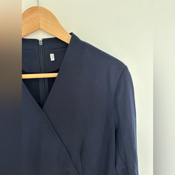 Christian Dior D Uniforms Navy Tailored Blouse Minimalist Designer Top - Picture 3 of 9